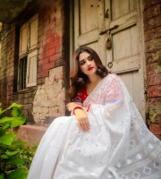 Halfsilk Saree with Blouse -4320