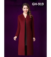 1 Part Brush Fleece Long overcoat-GH-919