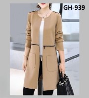 Semi-Long overcoat Fabric :- Jeans -GH-939