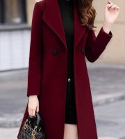 1 Part Brush Winter Fleece-Semi-Long overcoat -GH-949