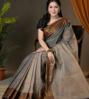 Premium Tangail Cotton Saree  Lss-1204