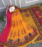 Semi Moslin Silk saree TS-5041