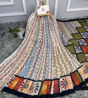 Semi Moslin Silk saree TS-5042