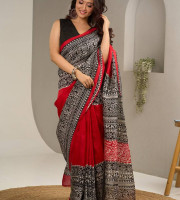 সেমি মসলিন সিল্ক শাড়ী কোড- TS-7080