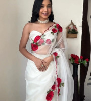 Georgette Embroidery Saree HM-171