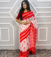 Semi Moslin Silk saree  TS-5097
