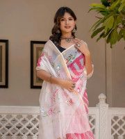 Traditional Kota Doria Cotton Saree | DC-7055