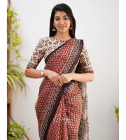 Traditional Kota Doria  Saree | DC-7056