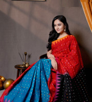 Mercerized Cotton  Saree Code-Lss-1148