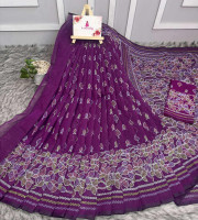 Halfsilk Saree With Blouse BS-8101