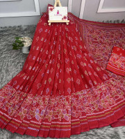 Halfsilk Saree With Blouse BS-8103