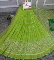 Halfsilk Saree With Blouse BS-8104