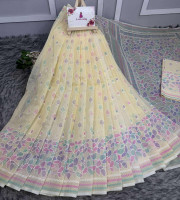 Halfsilk Saree With Blouse BS-8106