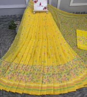 Halfsilk Saree With Blouse BS-8107