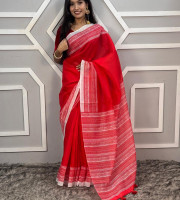 Semi Moslin Silk saree  TS-5095