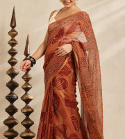 Traditional Kota Doria  Saree | DC-7054